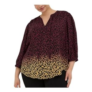 Torrid Leopard Print blouse 2X